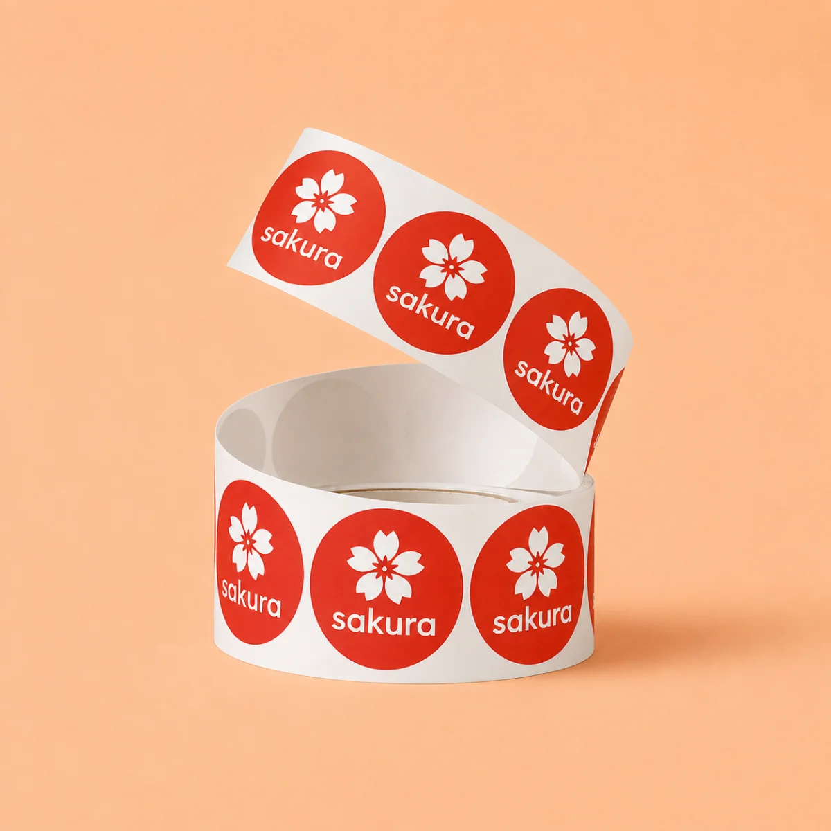 Roll sticker photo